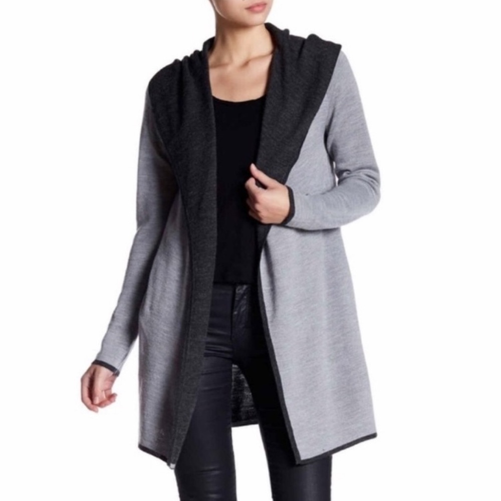 BNCI By Blanc Noir Hopoded Open Cardigan